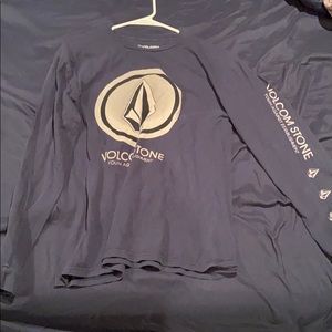 Volcom blue long sleeve tee